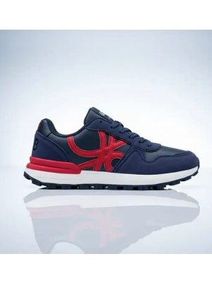 Benetton Suede Lifestyle Sneakers | Navy Edition