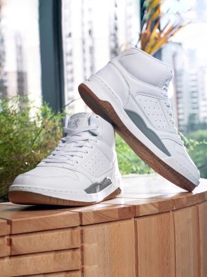 Redtape High-Neck Sneakers For Men | White Edition