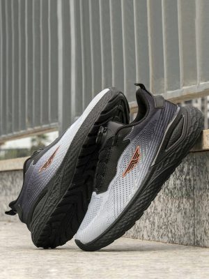 Redtape Dial Lace Athleisure Sport Shoes For Men | Black Blue Edition