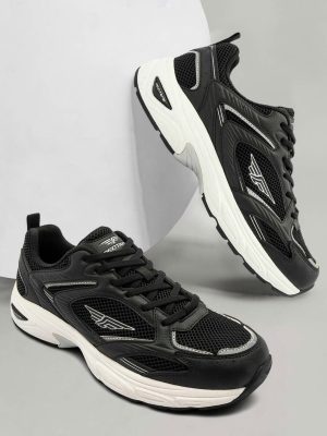 Redtape Athleisure Sneakers For Women/Kids Black-White Edition