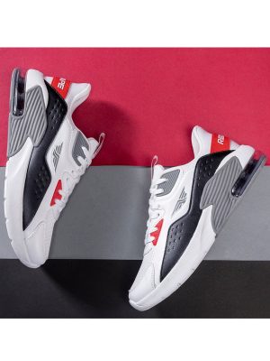 Redtape Air+ Suspension Sneakers for Men | White-Red