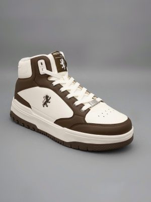Redtape Classic Sneakers for Men for Everyday Casual Comfort | Brown-White